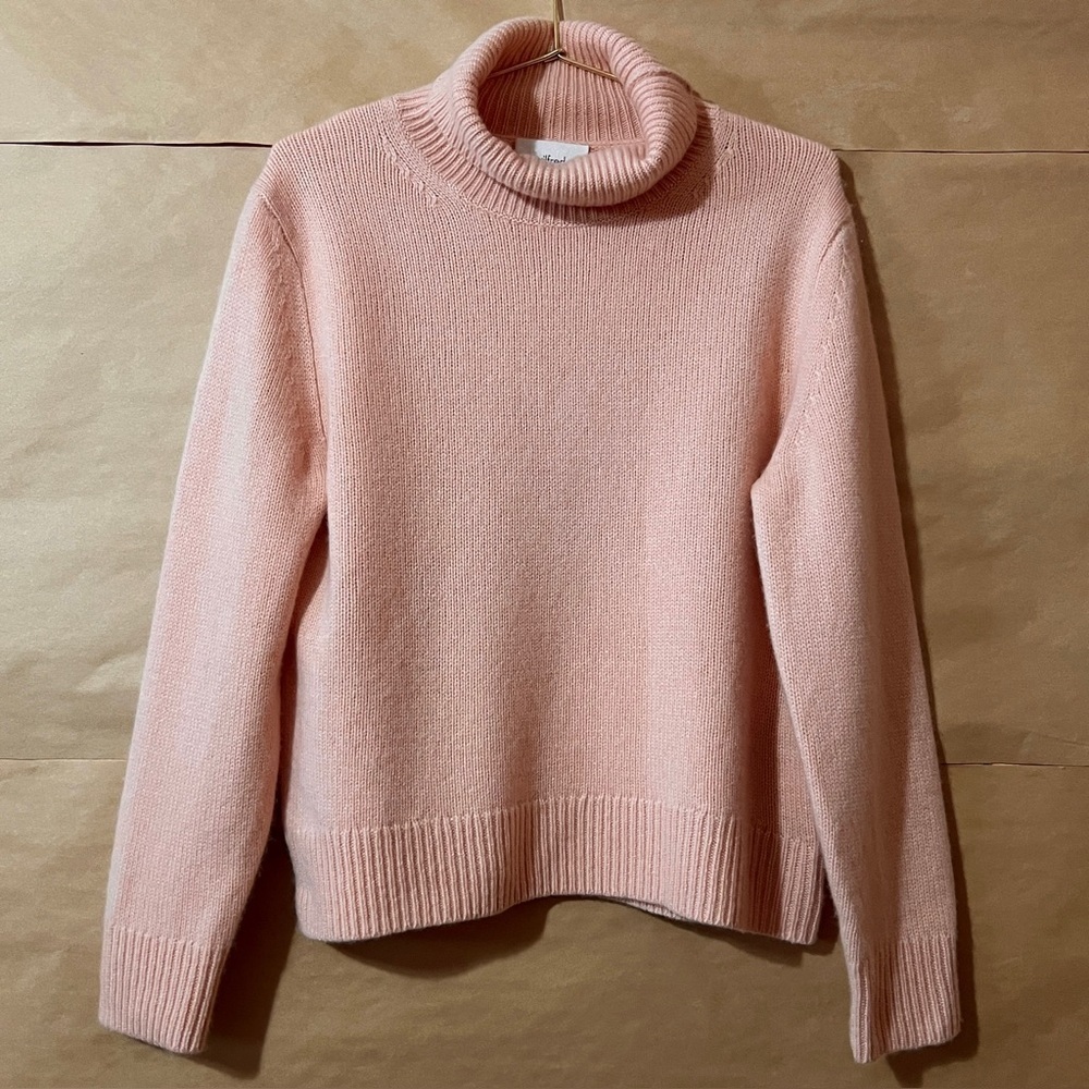 Aritzia | NWOT Wilfred Luxe Cashmere Jara Sweater Turtleneck Coral Blush Size XS